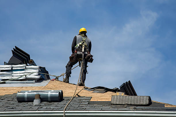 Professional Roof Replacement technician working in Victor, CA